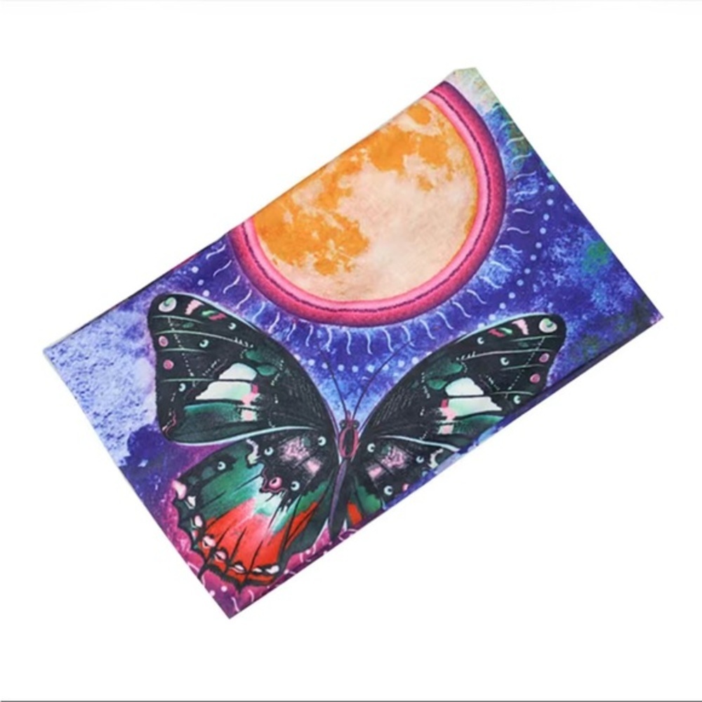 NWT BOHO BUTTERFLY SUNFLOWER AZTEC HEADBAND SWEATBAND ONE SIZE - Picture 5 of 7